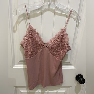 Pink Lace Camisole Size large